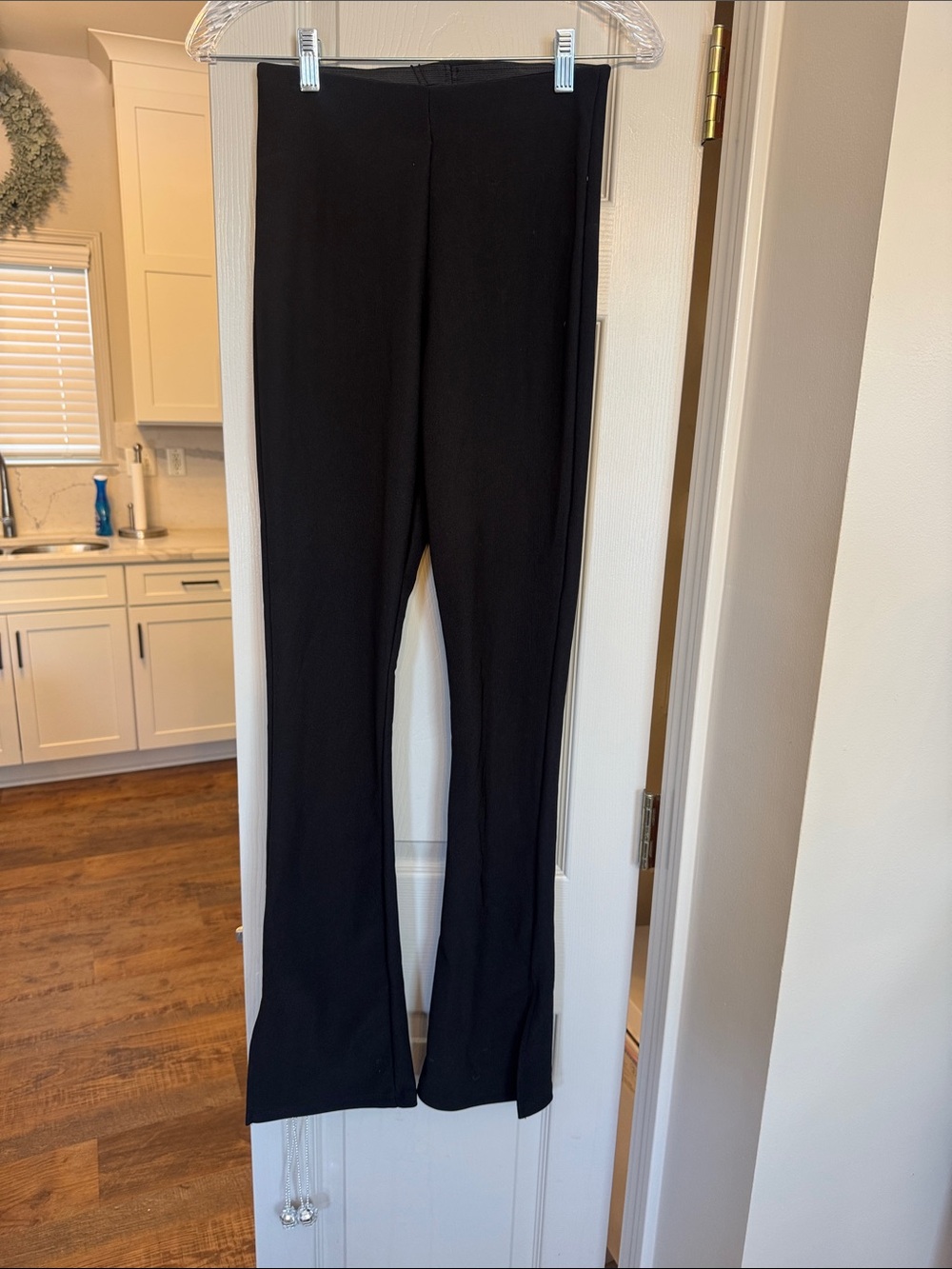 Zara Black Stretch Bootcut Pants